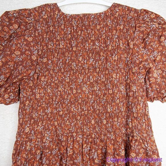 NEW Madewell Plus Harper Puff Sleeve Scoop Neck Lucie Midi Dress, 24W - Picture 11 of 16